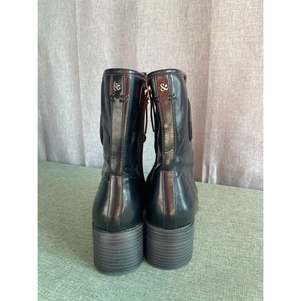 Women’s Sam & Libby Black Combat Boots – Size 11 - Picture 2 of 9